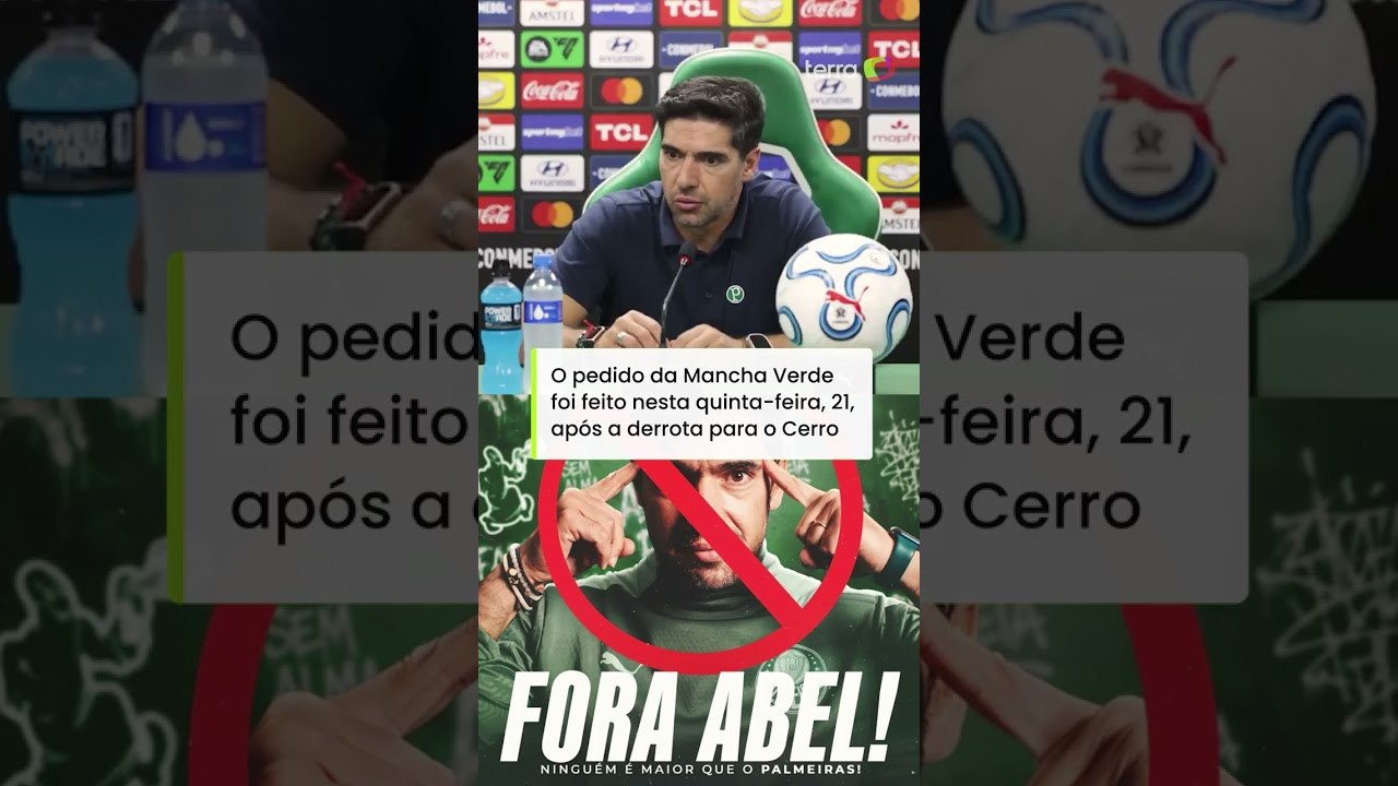 Mancha Verde pede saída de Abel Ferreira após derrota do Palmeiras na Libertadores