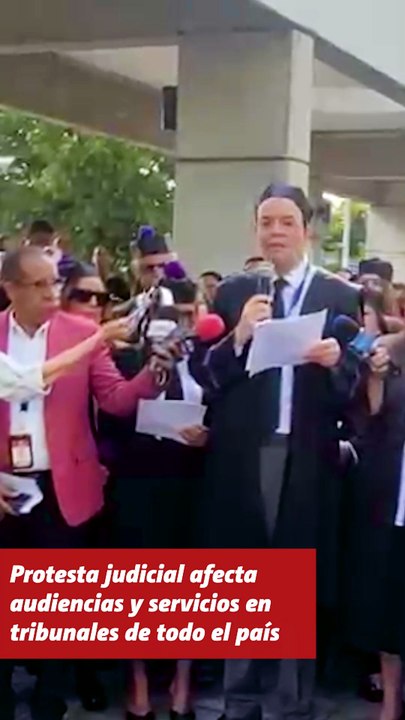 Jueces paralizan tribunales en 36 distritos judiciales por reclamos salariales y laborales