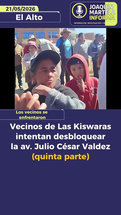 Parte 5.  Vecinos de Las Kiswaras intentan desbloquear la av. Julio César Valdez