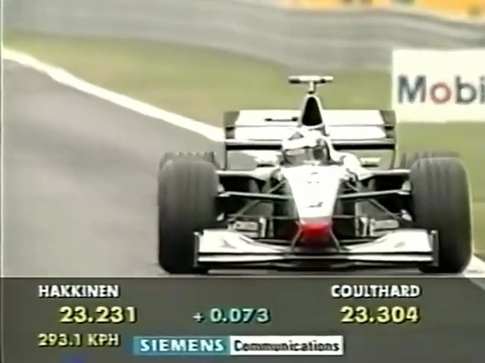 F1 – David Coulthard (McLaren Mercedes V10) laps in qualifying – France 1998