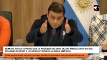 Herrera Ahuad advirtió que la parálisis del INYM dejará pérdidas por 640 mil millones de pesos a lo