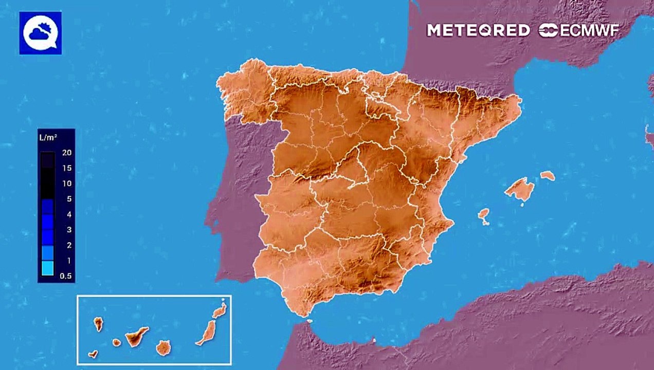 Una dana dejará tormentas fuertes el domingo
