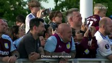 Encendido festejo de "Dibu" Martínez con los hinchas del Aston Villa: "Decían que solo ganaba títulos con Argentina"