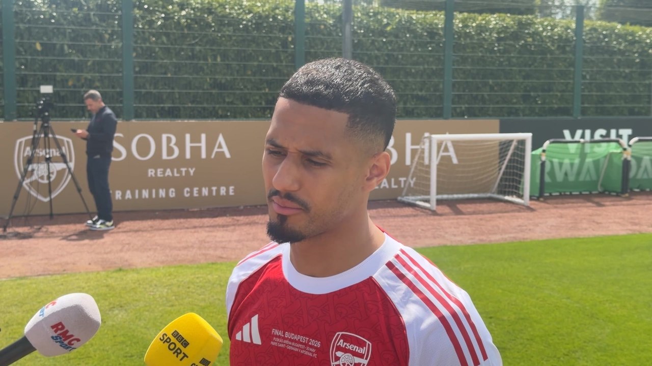 Arsenal defender William Saliba on title win and facing PSG