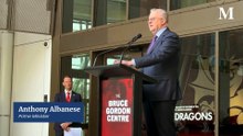 Anthony Albanese at the opening of the Bruce Gordon Centre