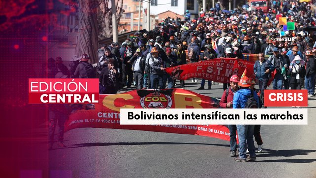 Mineros y obreros bolivianos mantienen protestas contra Rodrigo Paz