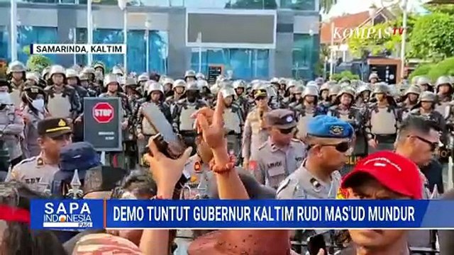 Aksi Massa Tuntut Gubernur Kaltim Rudy Mas'ud Mundur, Soroti DPRD Belum Gulirkan Hak Angket