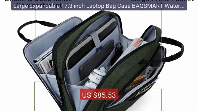 Large Expandable 17.3 inch Laptop Bag Case BAGSMART Waterproof... Hot Deal 2026 | Limited Offer!