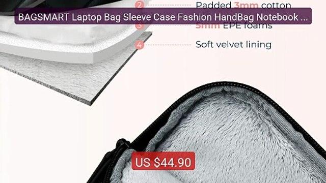 BAGSMART Laptop Bag Sleeve Case Fashion HandBag Notebook Pouch... Hot Deal 2026 | Limited Offer!