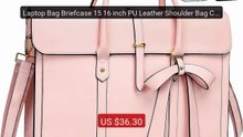 Laptop Bag Briefcase 15 16 inch PU Leather Shoulder Bag Con... -- Top Pick 2026 | Unbeatable Price!