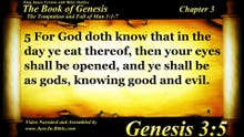 Genesis Chapter 3 - Bible Book 01 - KJV HD Read Along by Just-in Bible