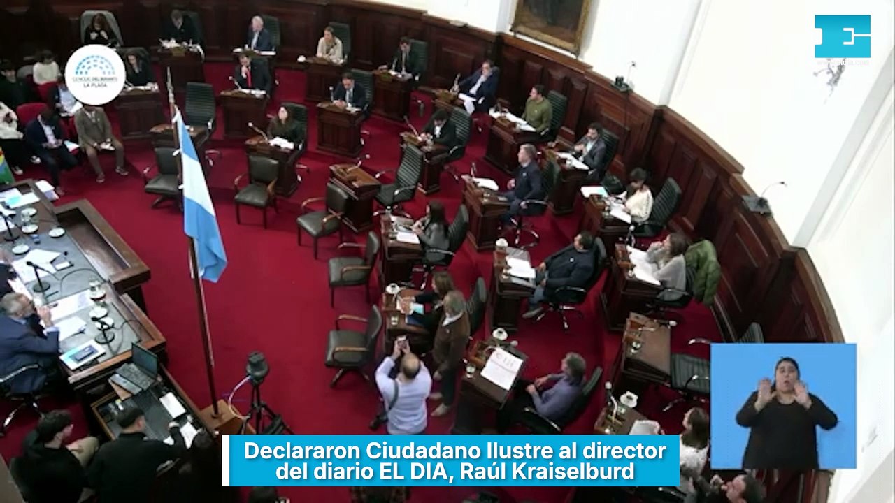 Declararon Ciudadano Ilustre al director del diario EL DIA, Raúl Kraiselburd