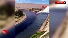 Şanlıurfa Atatürk Barajı’nda 7 yıl sonra savaklar açıldı