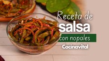 Receta de salsa con nopales en 20 minutos