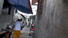 Small Alley on E. Pascual Street in Navotas City in the Philippines