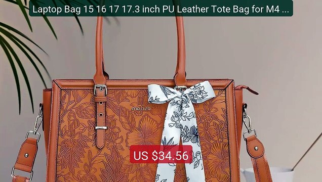 Laptop Bag 15 16 17 17.3 inch PU Leather Tote Bag for M4 M3 M2 M1 ... Best Deal 2026 | Shop Now!