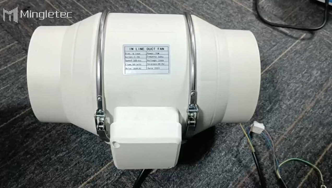 Mingletec inline ventilation duct fan testing #mingletec #inlineductedfans  #exhaustfan  #factory #manufacturer