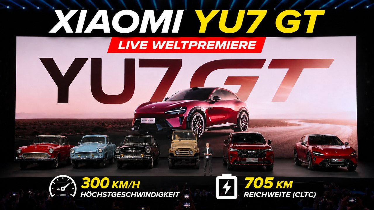 Xiaomi YU7 GT offiziell vorgestellt – Angriff auf Tesla & Porsche?