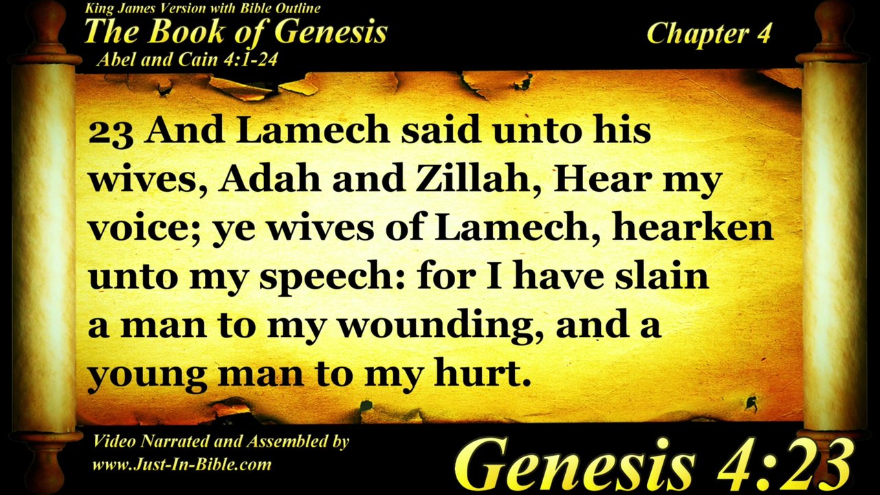 Genesis Chapter 4 - Bible Book 01 - KJV HD Read...