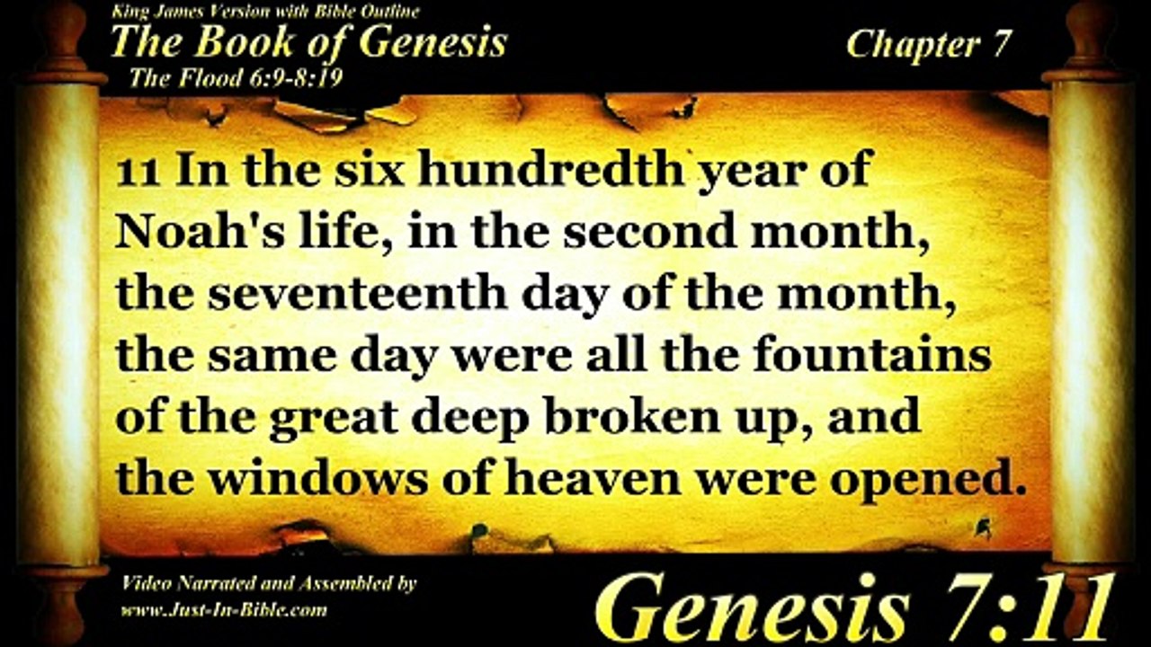 Genesis Chapter 7 - Bible Book 01 - KJV HD Read...
