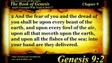 Genesis Chapter 9 - Bible Book 01 - KJV HD Read Along by Just-in Bible