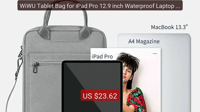 WiWU Tablet Bag for iPad Pro 12.9 inch Waterproof Laptop Bag ... Amazing Value 2026 | Must Have!