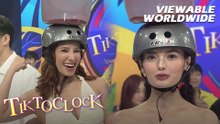 TiktoClock: Karen Lopez at Aila Cruz, NAGKAINITAN habang nagja-jump rope!