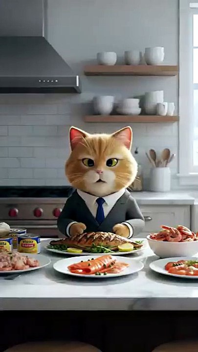 Cat Baking Cupcakes 😻🧁✨