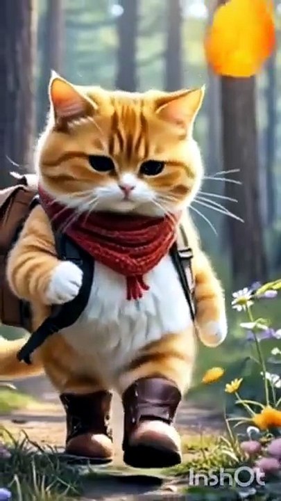 cat made a caramel candy#with magic honey🍯