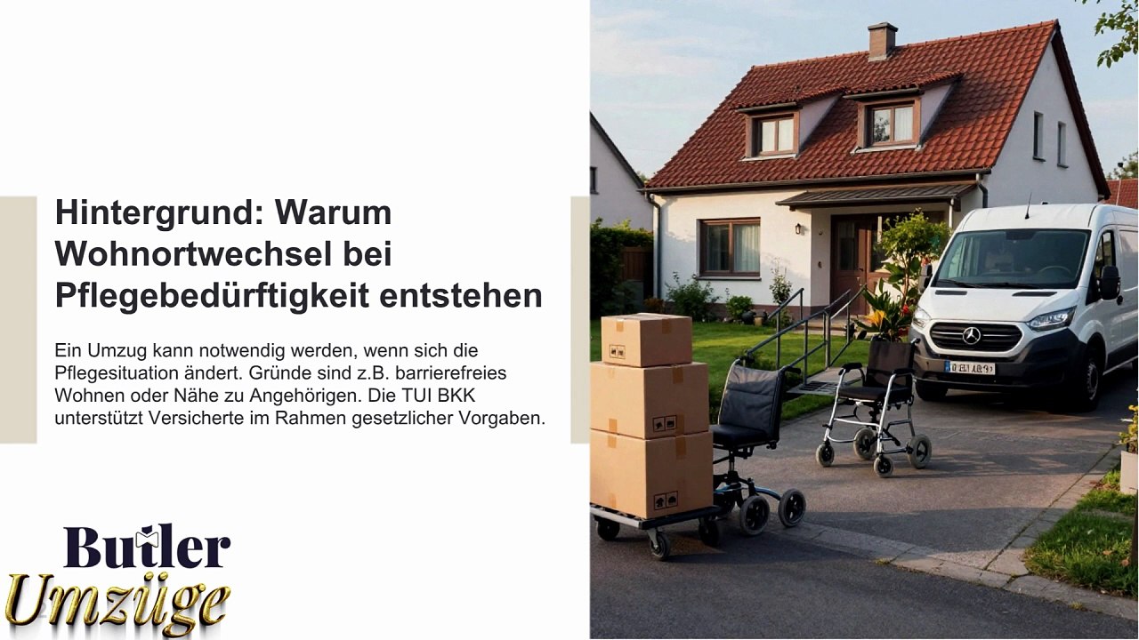 Umzugskosten bei Pflegebedürftigkeit Umzugsfirma Pflegekasse Kostenübernahme & Butler Umzüge GmbH