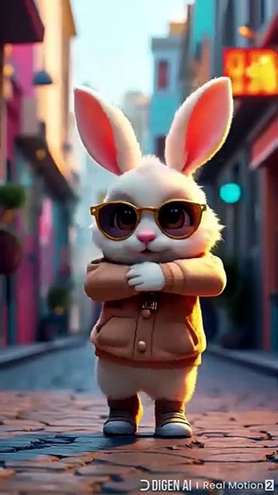 Rabbit Dancing on the Road 🐰💃✨