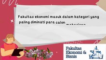 Biaya Kuliah 5 Fakultas Ekonomi Terbaik di Indonesia adakah salah satunya kampus pilihanmu