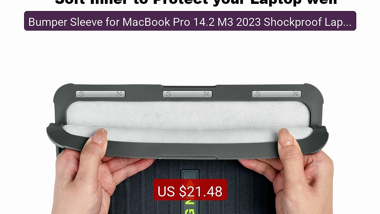 Bumper Sleeve for MacBook Pro 14.2 M3 2023 Shockproof Laptop ... -- Amazing Value 2026 | Must Have!