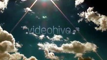 Vibrant Blue Sky and White Clouds