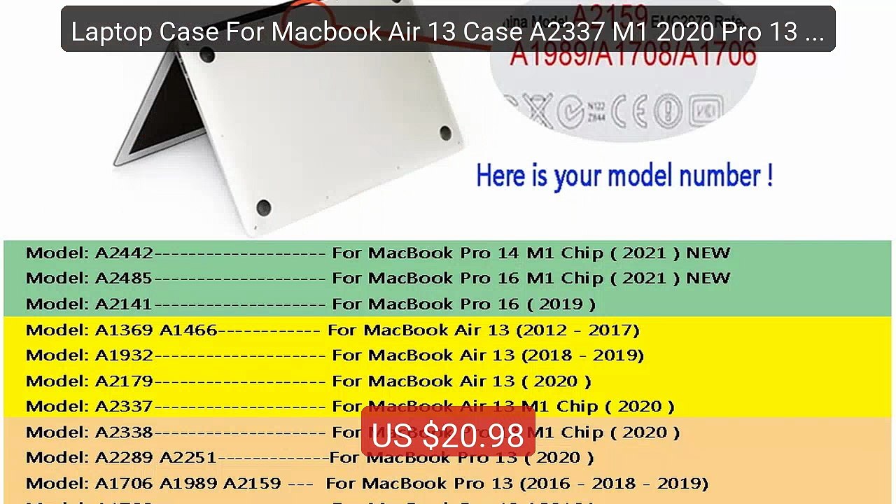 Laptop Case For Macbook Air 13 Case A2337 M1 20...