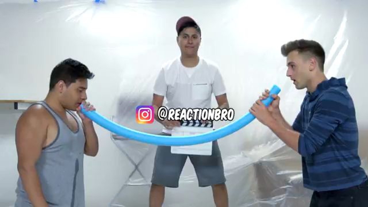Blowjob challenge w/ noodles pool (Free Time Reupload)