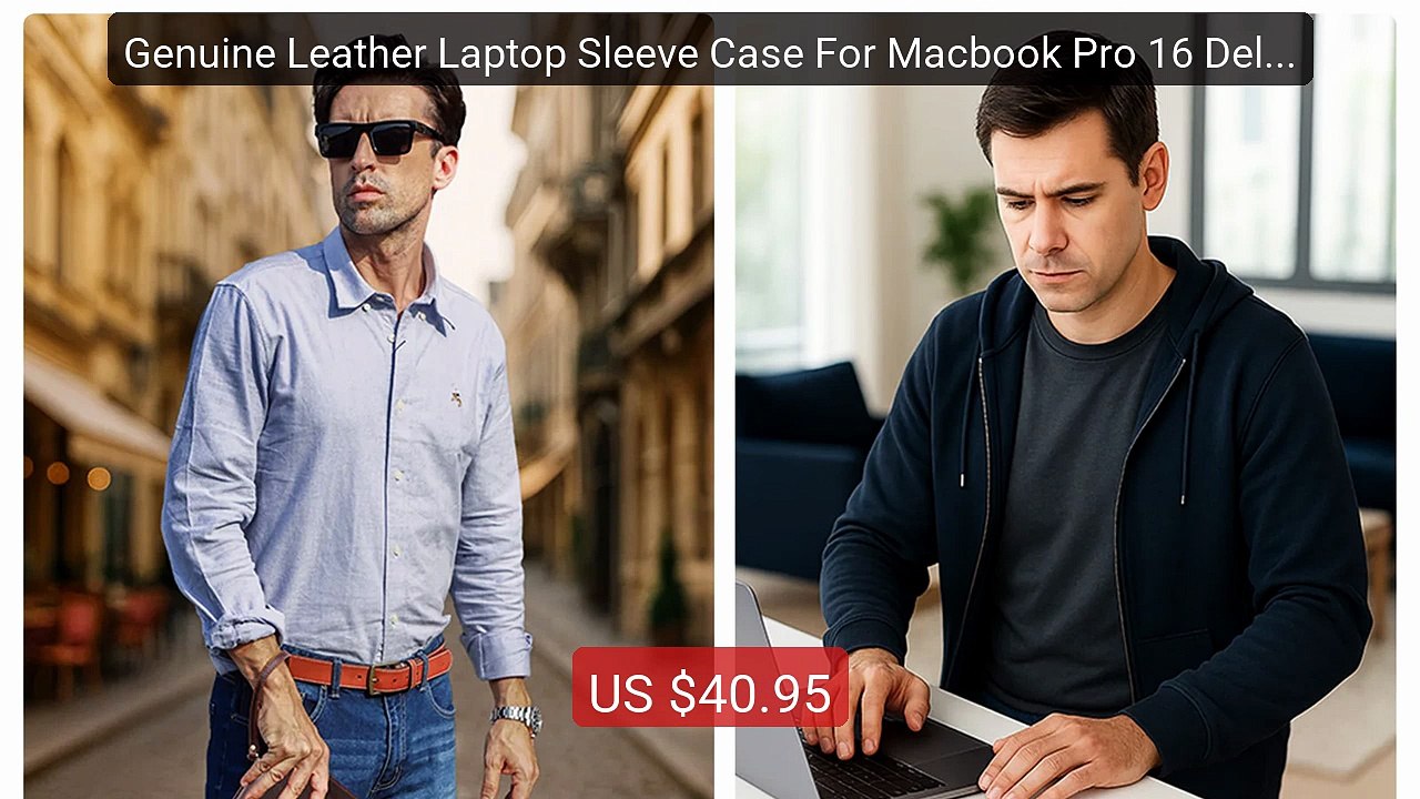 Genuine Leather Laptop Sleeve Case For Macbook Pro 16 Dell AS... -- Amazing Value 2026 | Must Have!