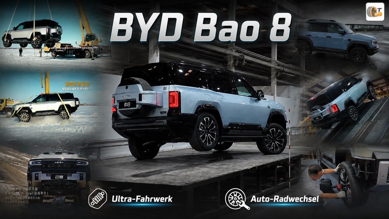 BYD Fang Cheng Bao Bao 8: Radwechsel-Duell und Kran-Sturz