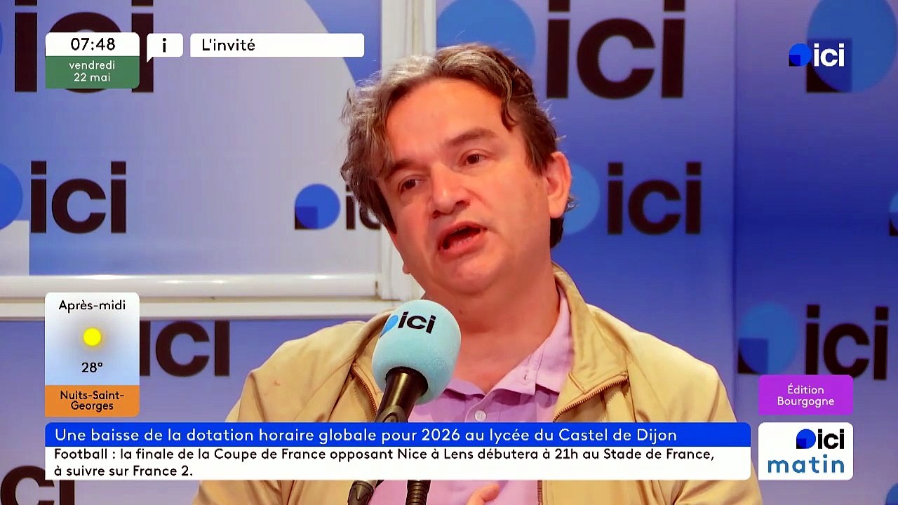 Xavier Variot est professeur et membre de l'intersyndicale mobilisée pour le lycée Le Castel à Dijon