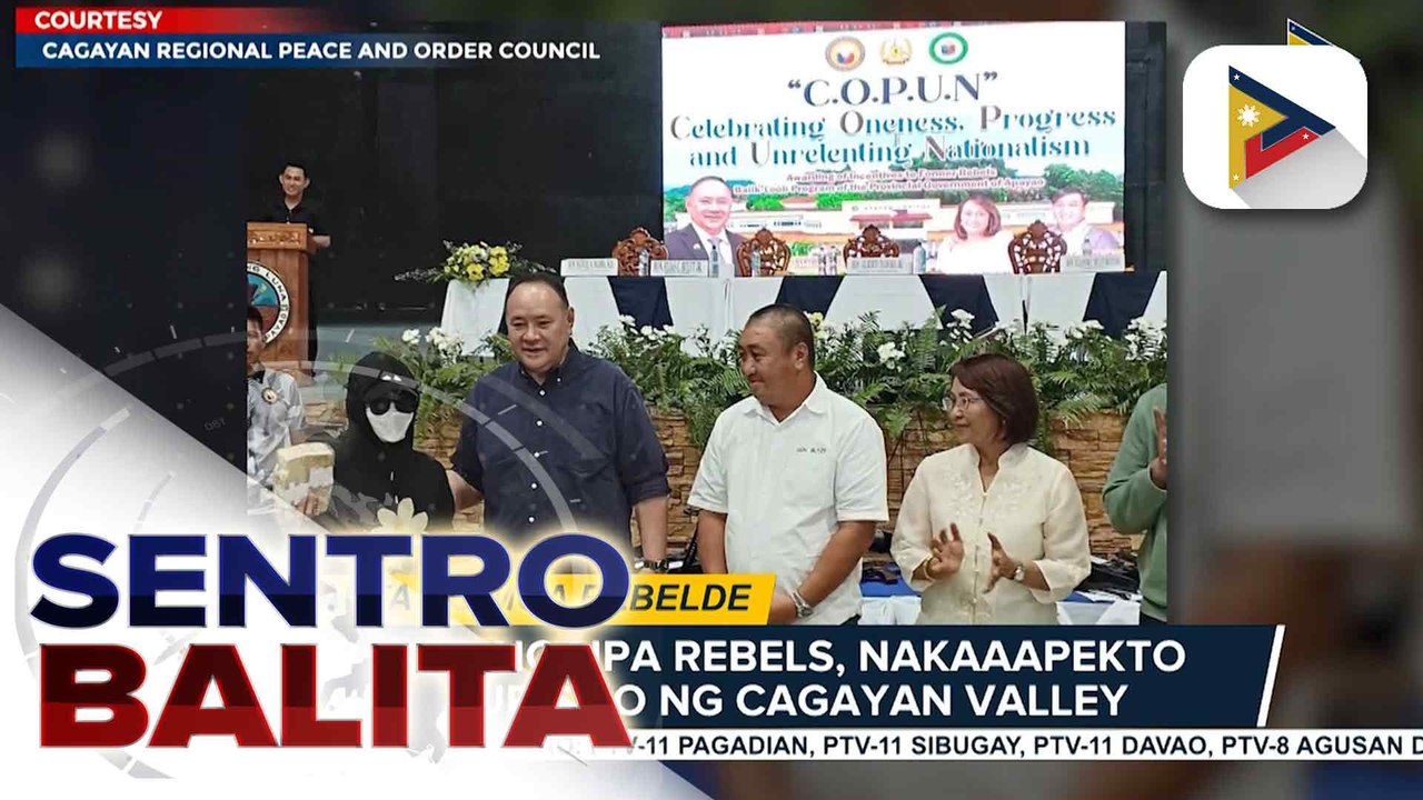 Pagtulong ng pamahalaan sa mga dating rebelde sa Cagayan Valley, puspusan; pagpasok ng oportunidad sa rehiyon, inaasahan ngayong insurgency-free na ito | ulat ni Dina Villacampa - Radyo Pilipinas Tuguegarao