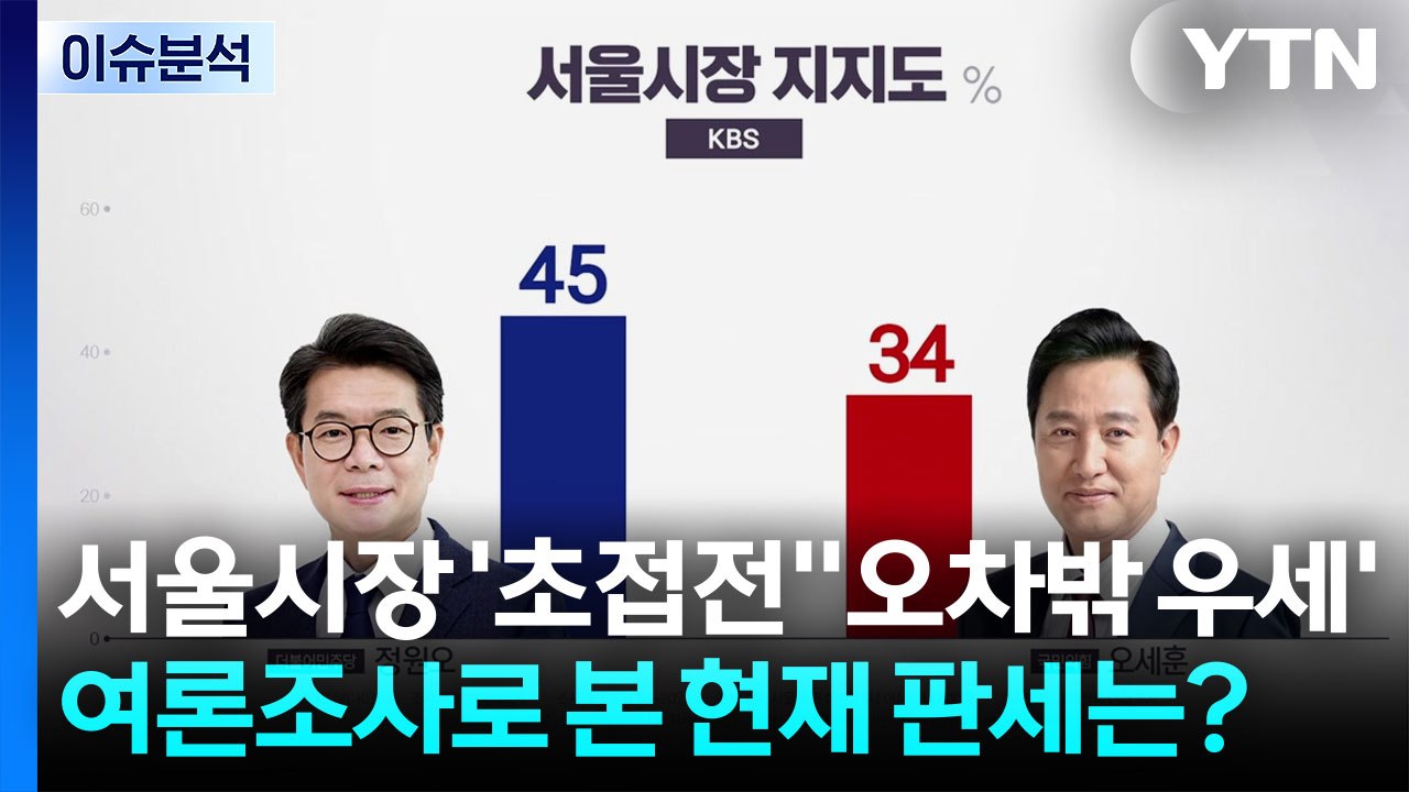 [정치 ON] 서울시장 '초접전'·'오차밖 우세' 여론조사 혼재...현재 판세는? /...
