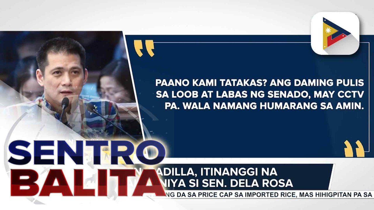 Sen. Padilla, itinanggi na itinakas si Sen. dela Rosa; ilang senador, hindi pabor sa virtual o teleconferencing setup sa impeachment trial | ulat ni Bernard Ferrer