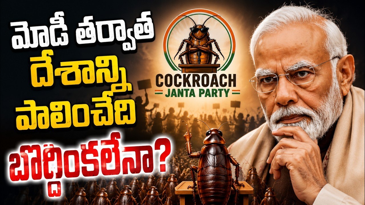 Cockroach Janata Party: మోడీ తర్వాత దేశాన్ని పాలించేది బొద్దింకలేనా? | Asianet News Telugu