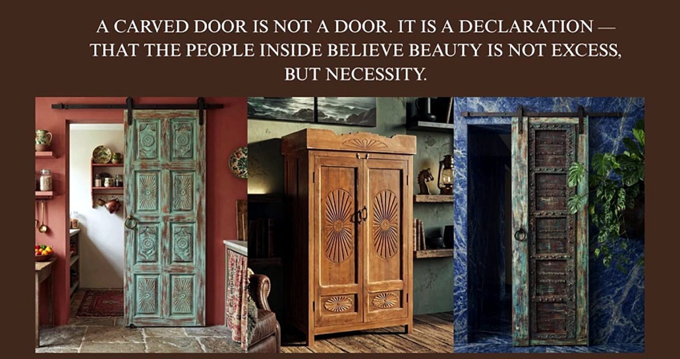 Maximalism, Bold and Beautiful: Carved Doors