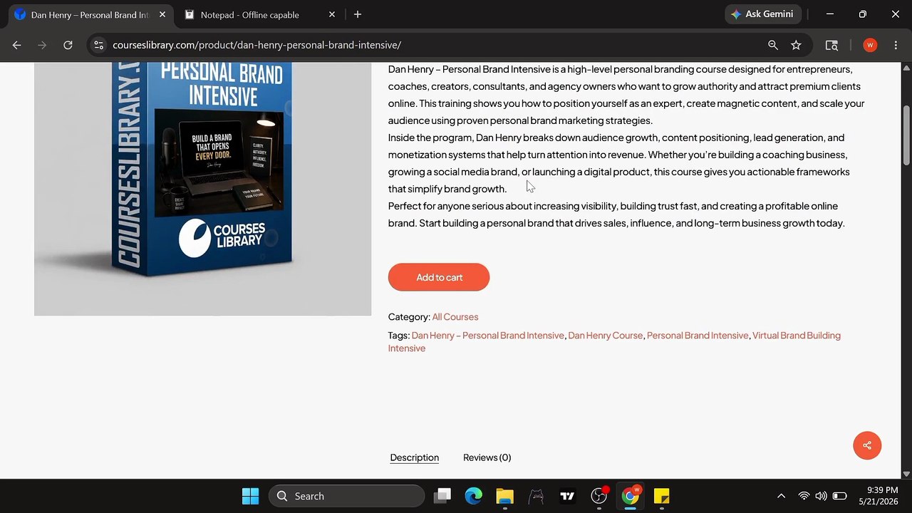 (Available) Personal Brand Intensive – Dan Henry