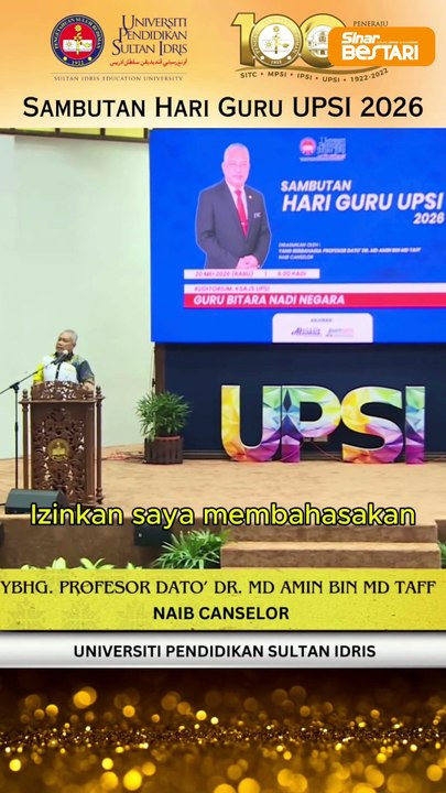 Pesanan Naib Canselor UPSI curi perhatian hadirin