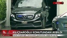 Kemal Kılıçdaroğlu, konutundan tezahüratlar eşliğinde ayrıldı
