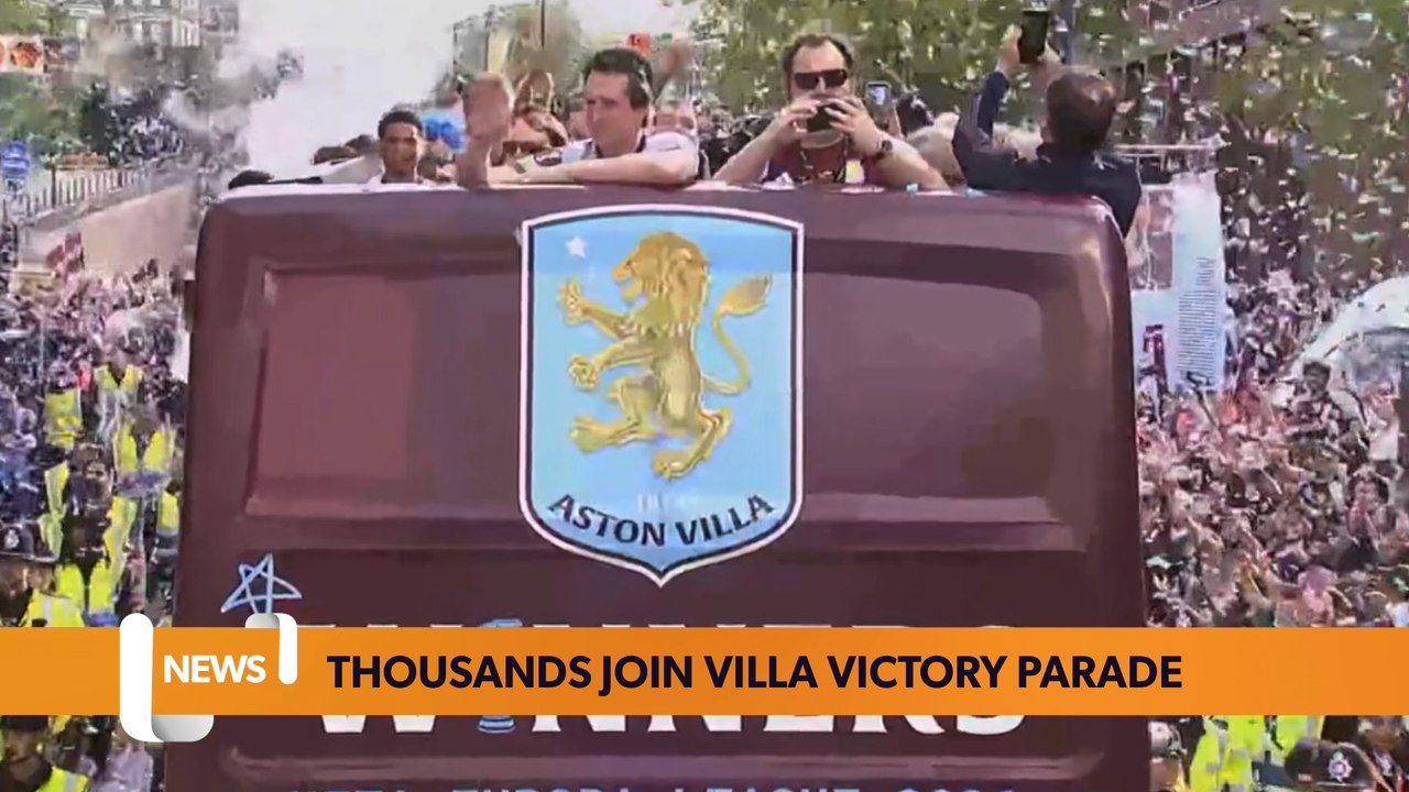 Aston Villa parade brings Birmingham together after European triumph
