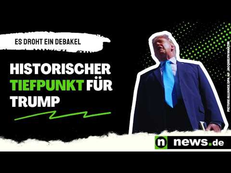 Historischer Tiefpunkt für Trump - es droht ein Debakel