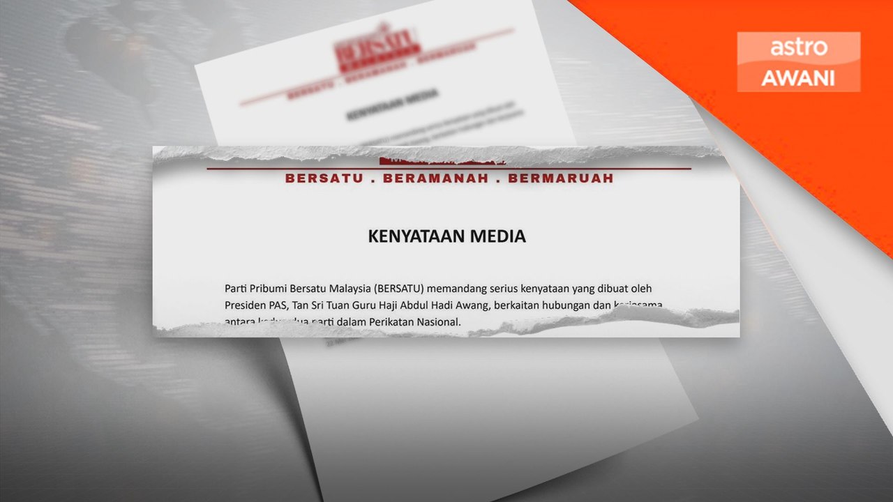 BERSATU akan bincang kenyataan Hadi Awang dalam mesyuarat biro politik
